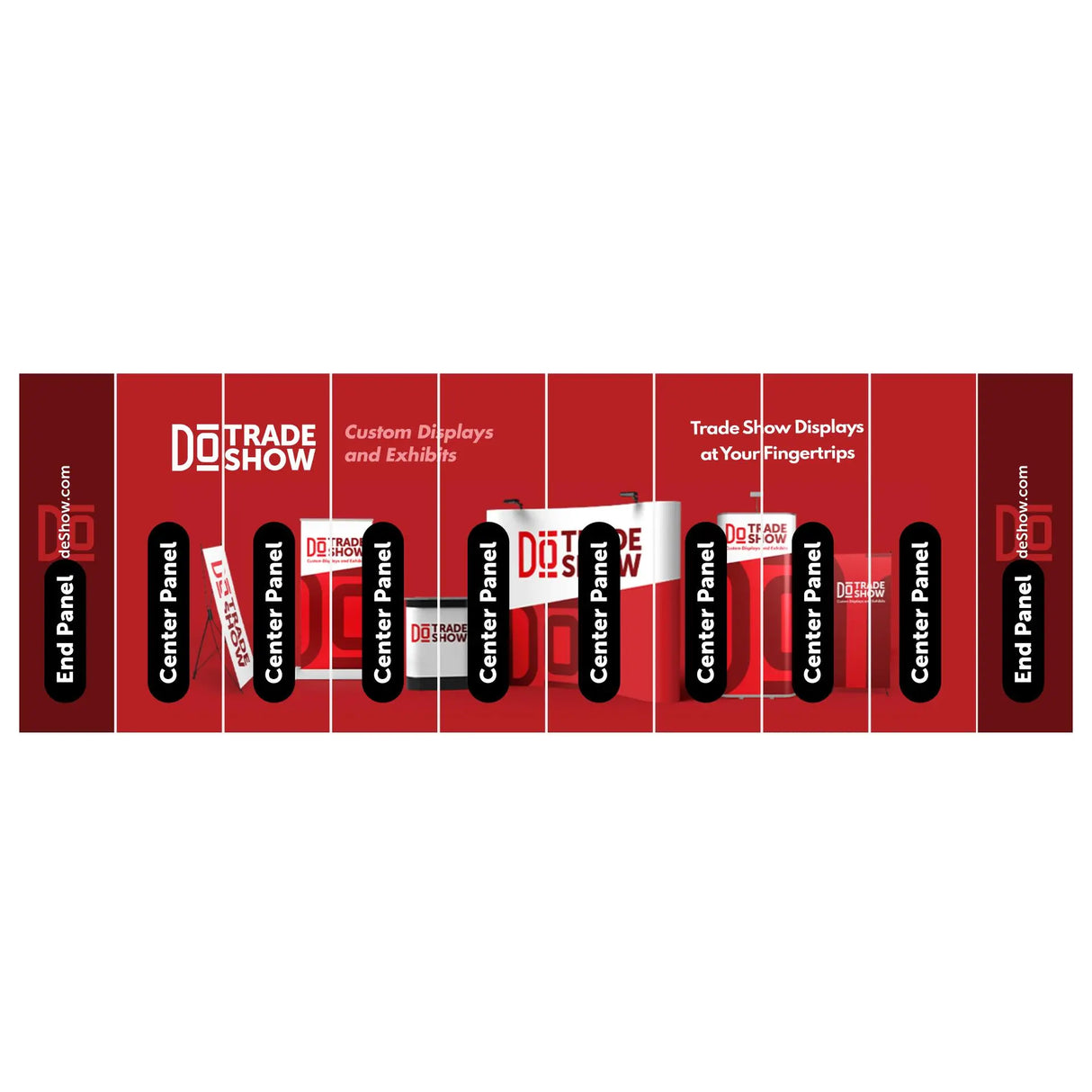 Graphic Packages for 20x10 Booth Pop Up Displays DoTradeshow