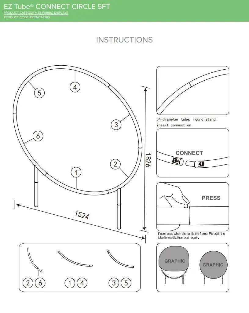 10FT EZ-Tube Configurations - With Circles DoTradeshow