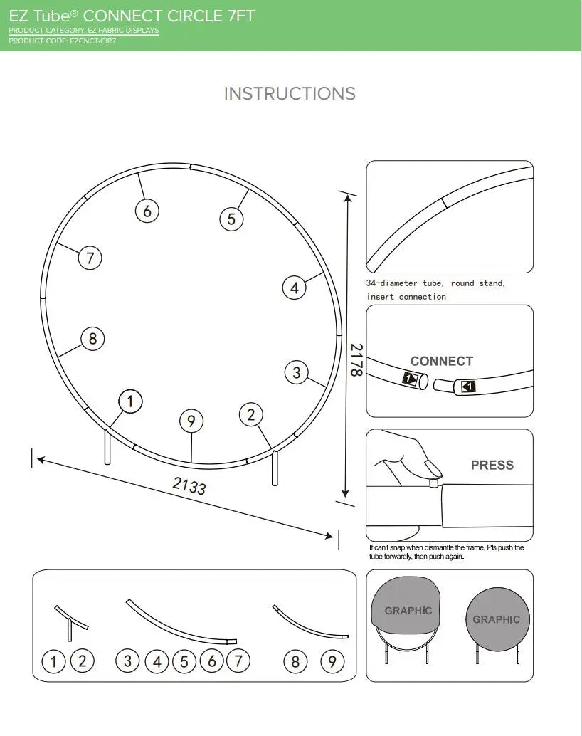 10FT EZ-Tube Configurations - With Circles DoTradeshow
