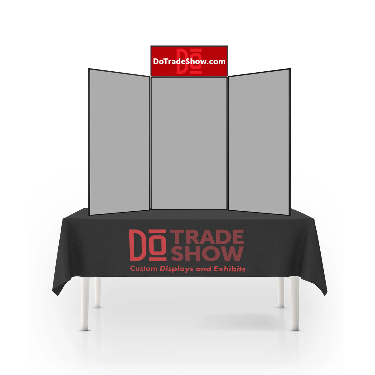 Graphic Header for Hook-and-Loop Folding Panel Display DoTradeshow