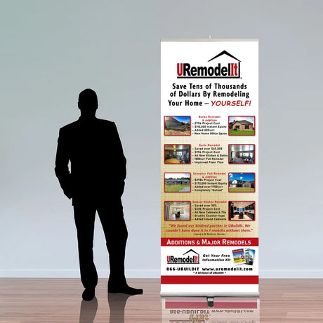 UBuildIt 33.5" Retractable Banner Stand DoTradeshow