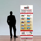 UBuildIt 33.5" Retractable Banner Stand
