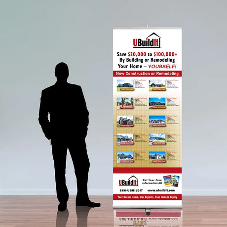 UBuildIt 33.5" Retractable Banner Stand DoTradeshow