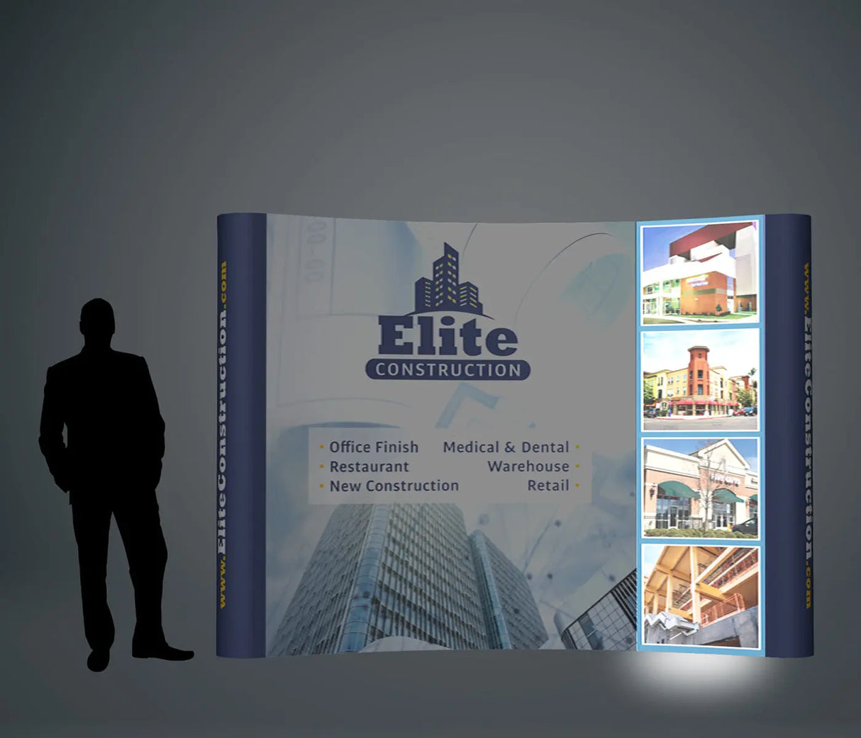 Back-Lit Pop Up Panel Upgrade Cost for Packages DoTradeshow
