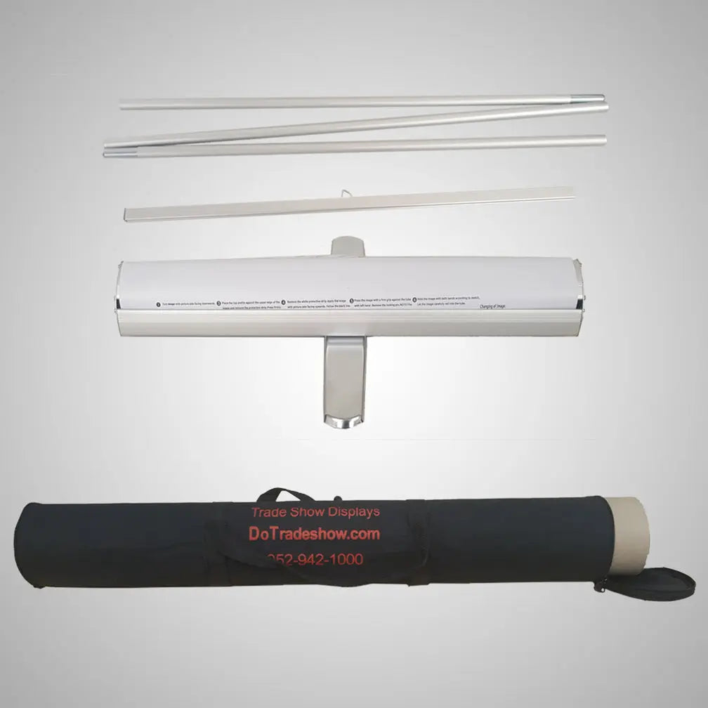 Retractable Banner Hardware - Triangle in Carrying Case - Do Tradeshow - Custom Trade Show Displays and Booths in Minnesota