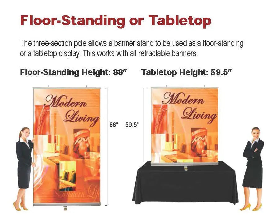 48" Retractable Banner Stand DoTradeshow
