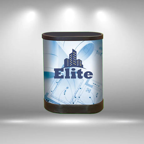 Heavy-Duty Oval Podium Case - Do Tradeshow - Custom Trade Show Displays and Booths in Minnesota