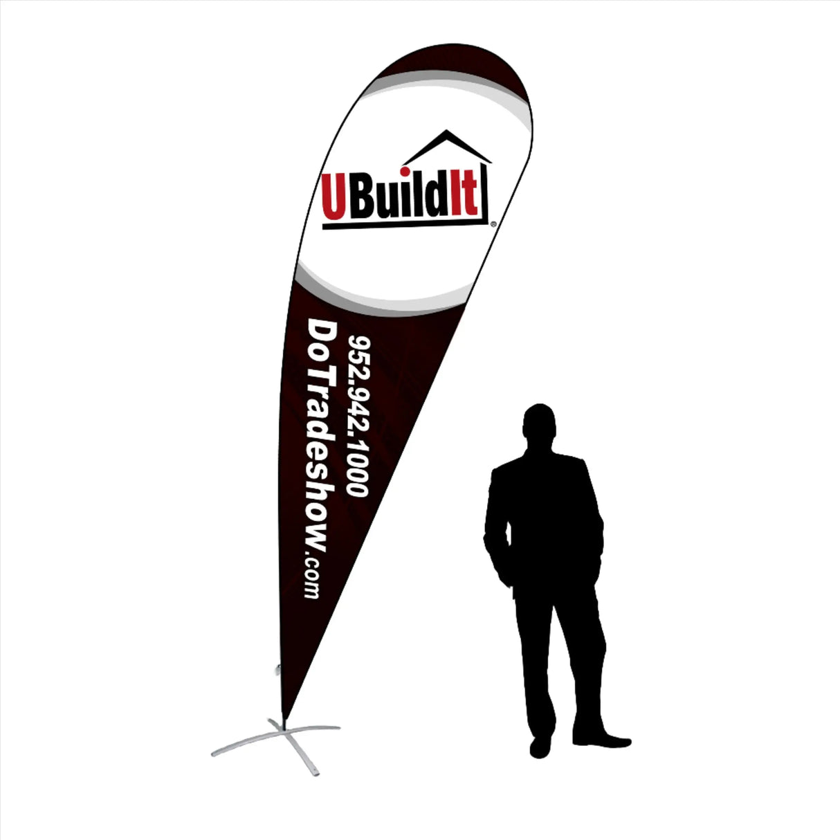 UBuildIt Tall Tear Drop Flag DoTradeshow