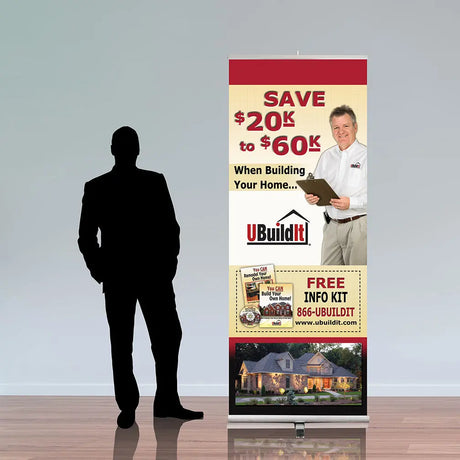 UBuildIt 33.5" Retractable Banner Stand - Do Tradeshow - Custom Trade Show Displays and Booths in Minnesota