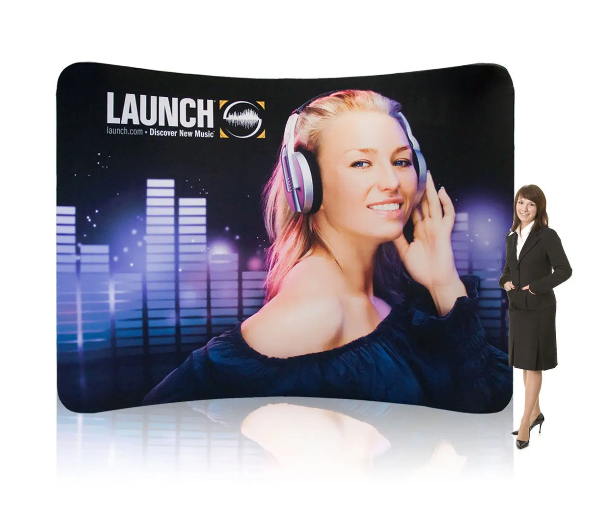 10 Ft EZ-Zip Display - Curved DoTradeshow