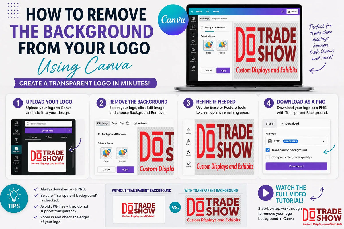 How to Remove the Background from Your Logo Using Canva (Step-by-Step) DoTradeshow