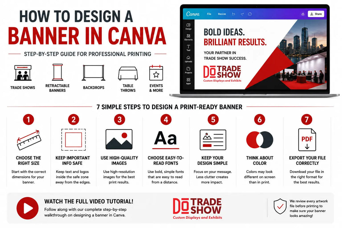 How to Design a Banner in Canva for Professional Printing (Step-by-Step Guide) DoTradeshow
