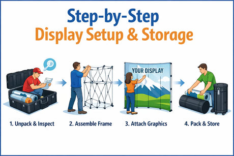 Step-by-Step Guide to Perfectly Setting Up and Storing Your Pop Up Display DoTradeshow