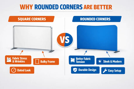 Why Rounded Corners Are the New Standard for Tube Cloth Displays DoTradeshow
