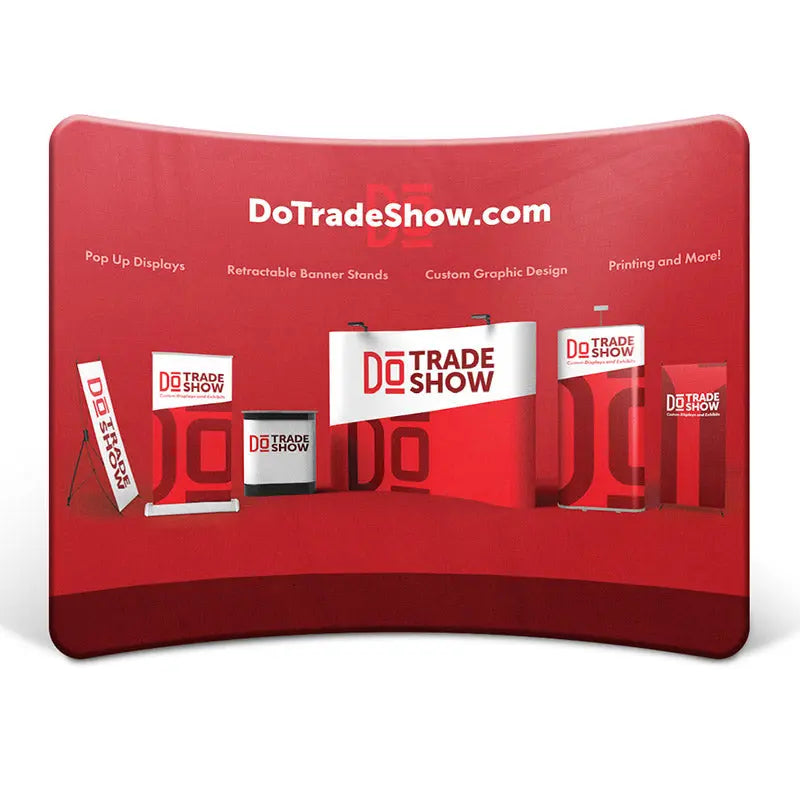 8 Ft EZ-Zip Display - Curved DoTradeshow