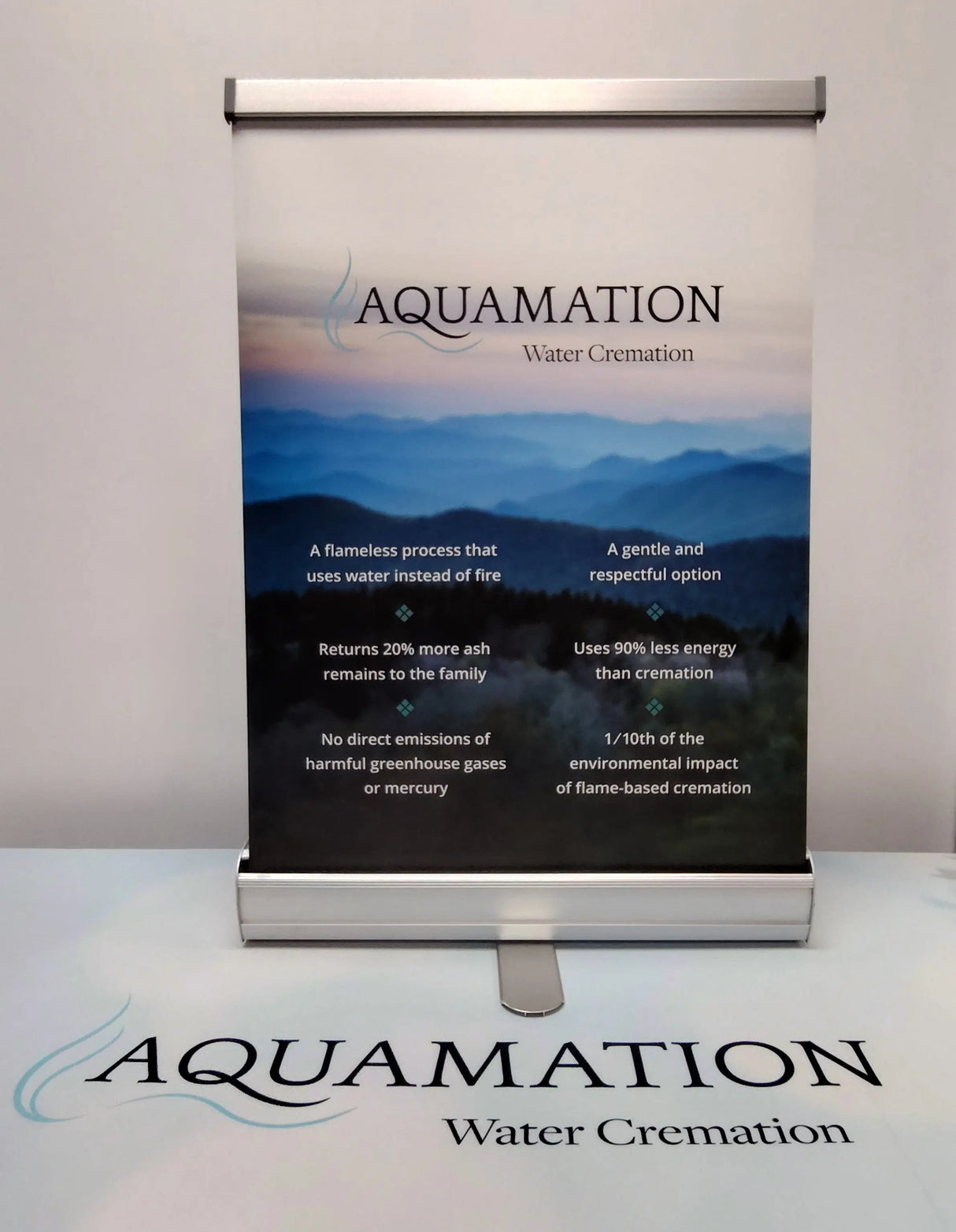 18" Eco Table Top Retractable Banner Stands DoTradeshow