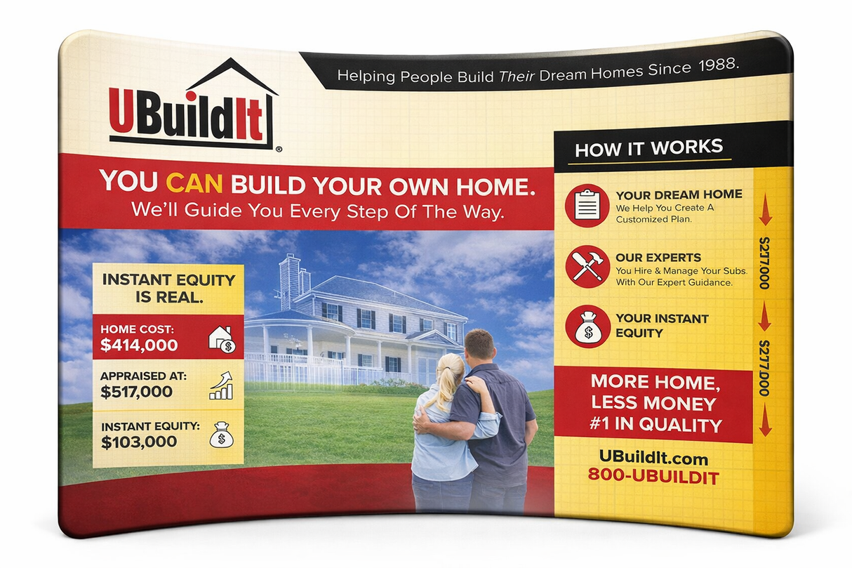 10 Ft EZ-Zip Display - UBuildIt