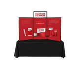 Hook-and-Loop Folding Panel 6ft Display with Graphics DoTradeshow