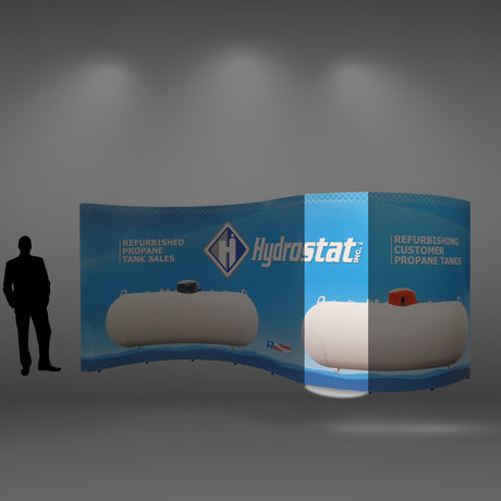 20 Ft Serpentine Pop Up Display - Do Tradeshow - Custom Trade Show Displays and Booths in Minnesota
