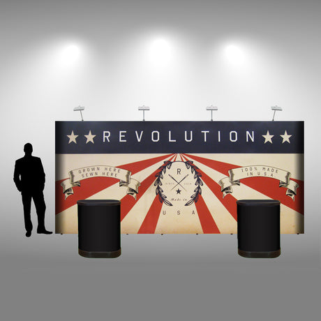 20 Ft Straight Pop Up Display - Do Tradeshow - Custom Trade Show Displays and Booths in Minnesota