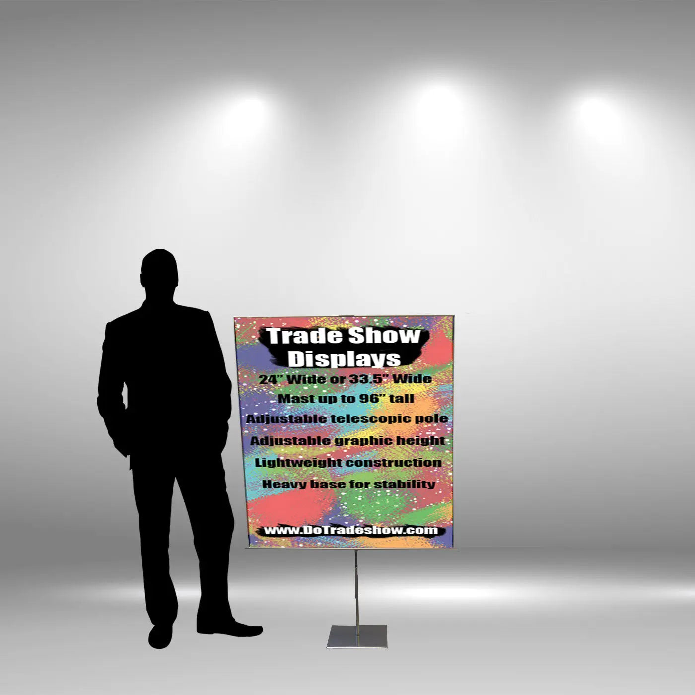 31.5" Adjustable Banner Stand