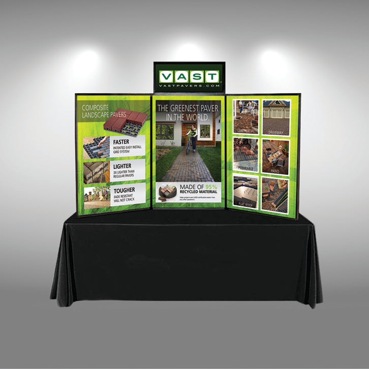 Graphic Header for Hook-and-Loop Folding Panel Display – DoTradeshow